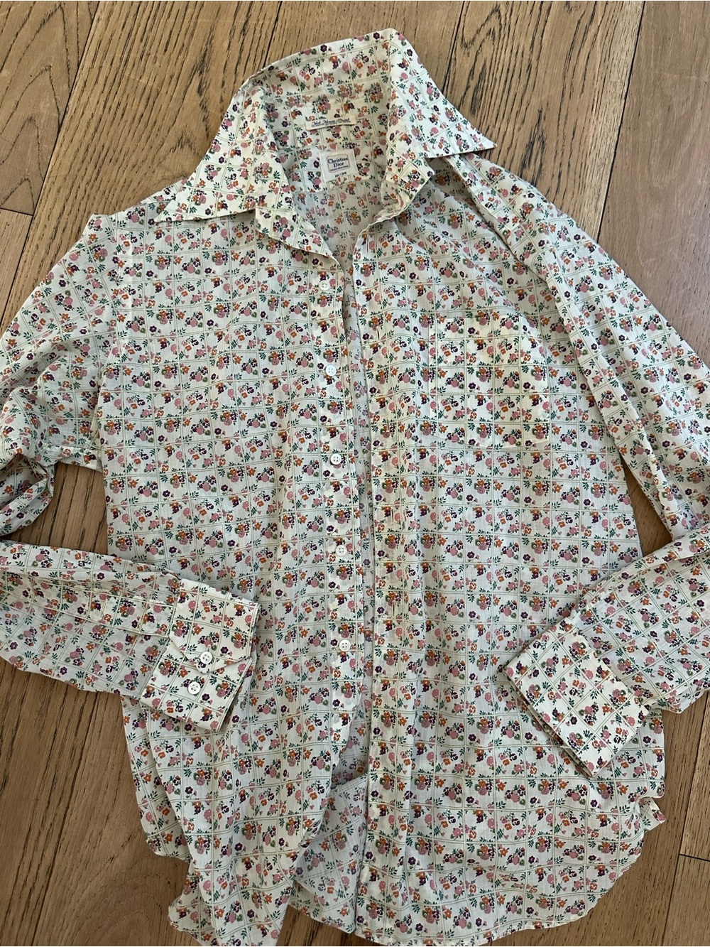 Christian Dior Hot
House Print floral mens shirt